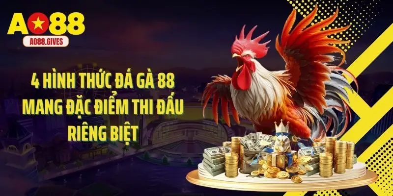 4 hình thức đá gà 88 mang đặc điểm thi đấu riêng biệt