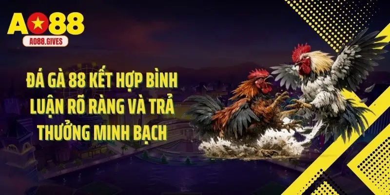 Đá gà 88 kết hợp bình luận rõ ràng và trả thưởng minh bạch