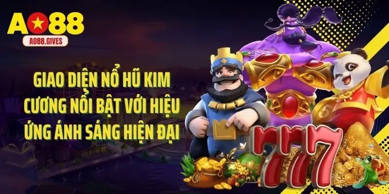 Giao diện nổ hũ kim cương nổi bật với hiệu ứng ánh sáng hiện đại