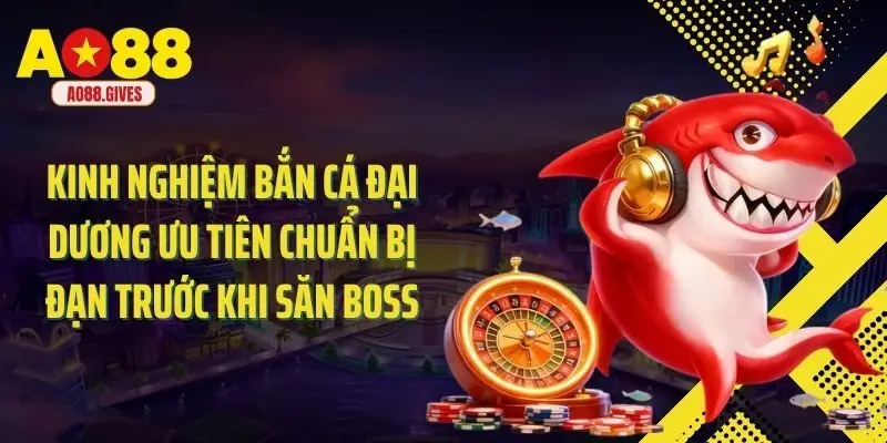 Kinh nghiệm bắn cá đại dương ưu tiên chuẩn bị đạn trước khi săn boss